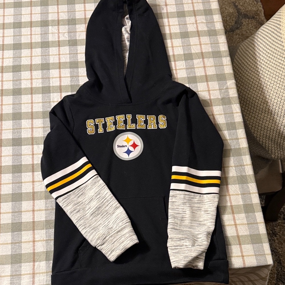 Kids Black Steelers Hoodie